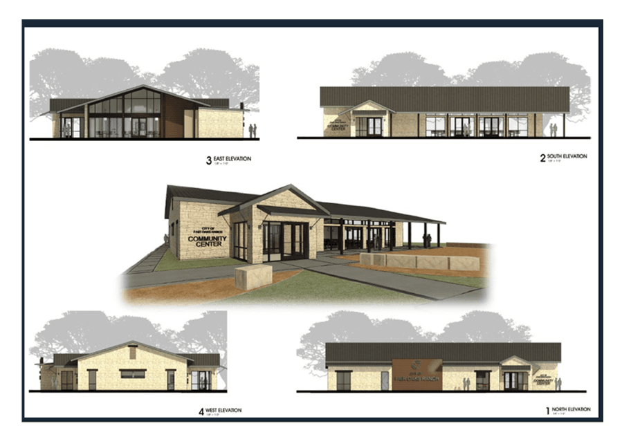 Community Center Design - Gable Roof